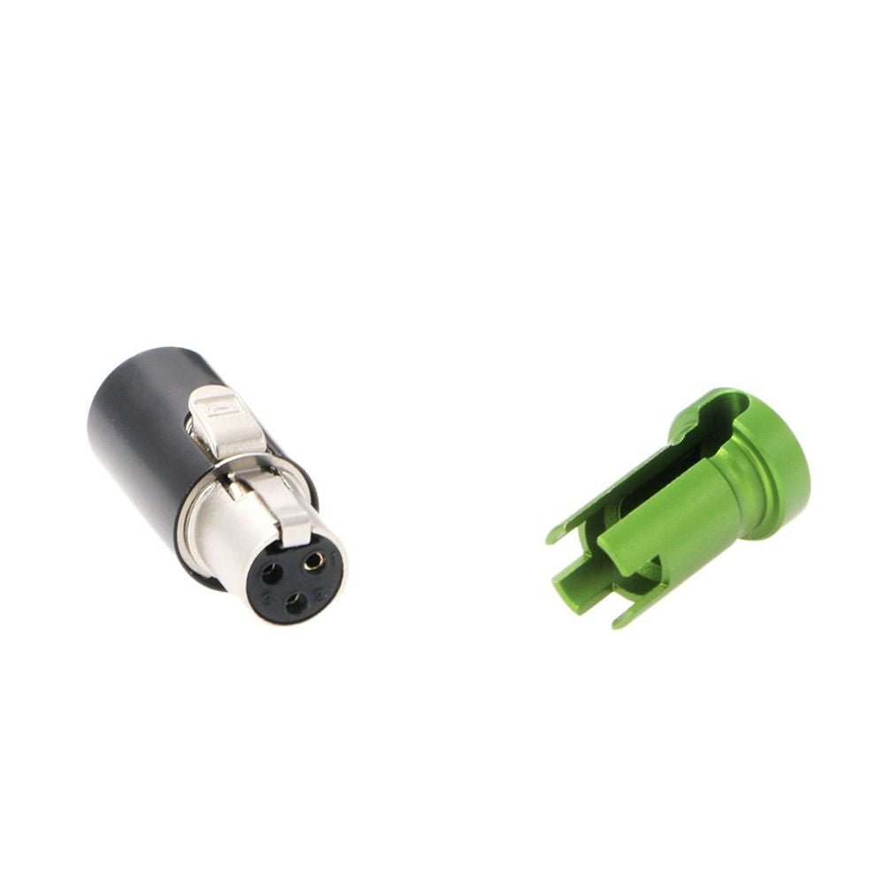 TA3F 3 Pin Female Mini XLR Original Connector Low-Profile for Audio Microphone Cable Elecbee Cables|Red