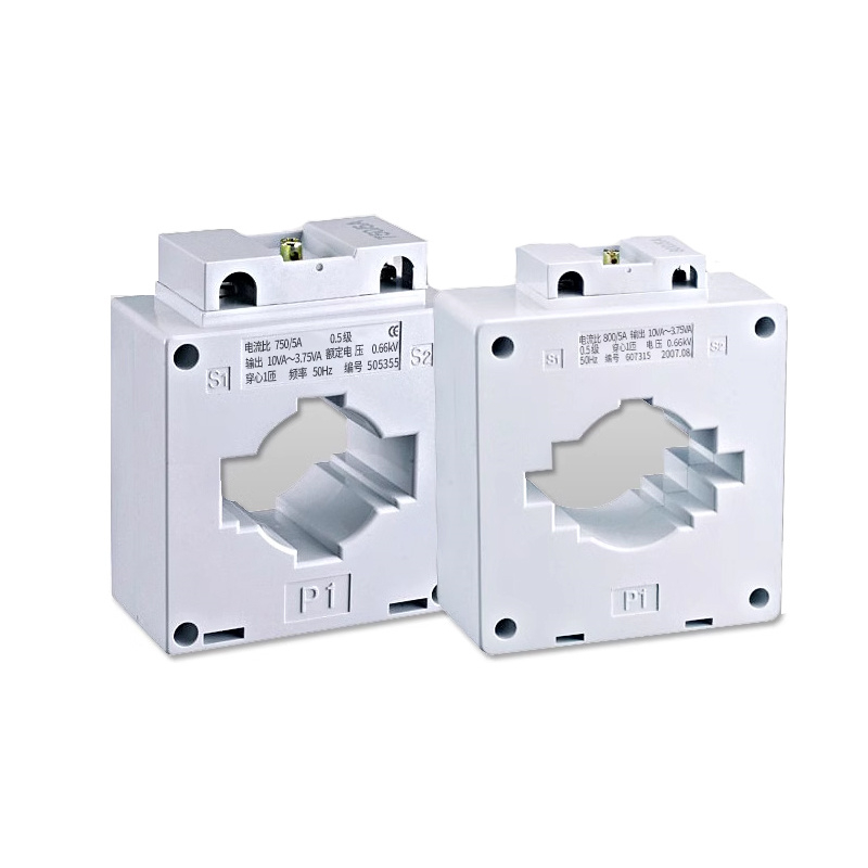 Elecbee 电流互感器铜线适用于交流电流表、电流表50/75/100/150/200/5A