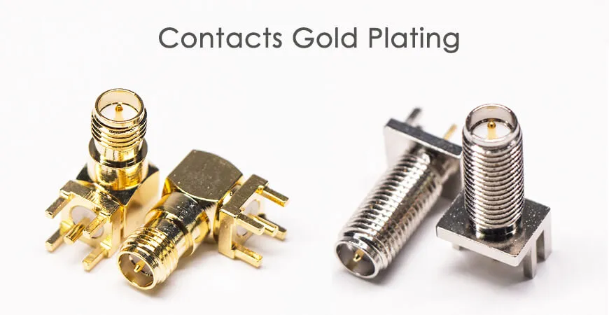 The connector pin requires electroplating gold plating process