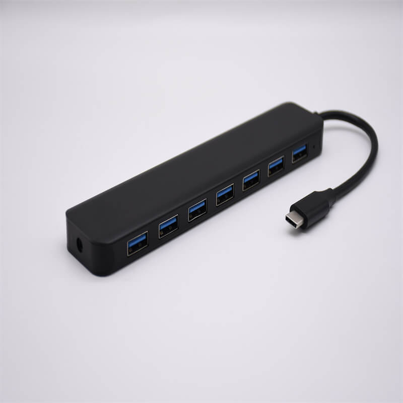 Elecbee 扩展坞 Type C 转7合1 USB3.0 HUB 含BC快充 外接电源孔