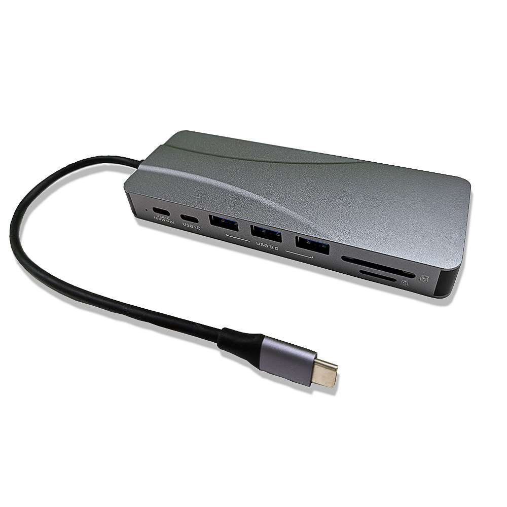 Elecbee 私模现货type-c拓扩展坞60W PD+4K HDMI+DP USB C HUB扩展集线器