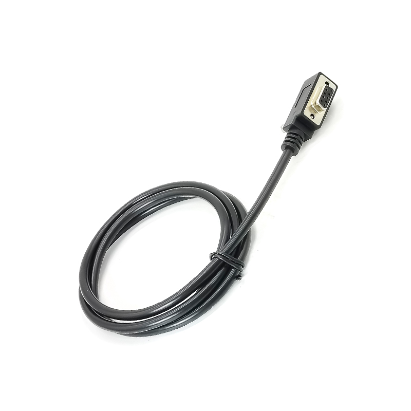 Elecbee DB9 Female Serial Cable Low Profile Cable DB9 Right Angled With Low Profile Connectors For Pos Scanner Modem