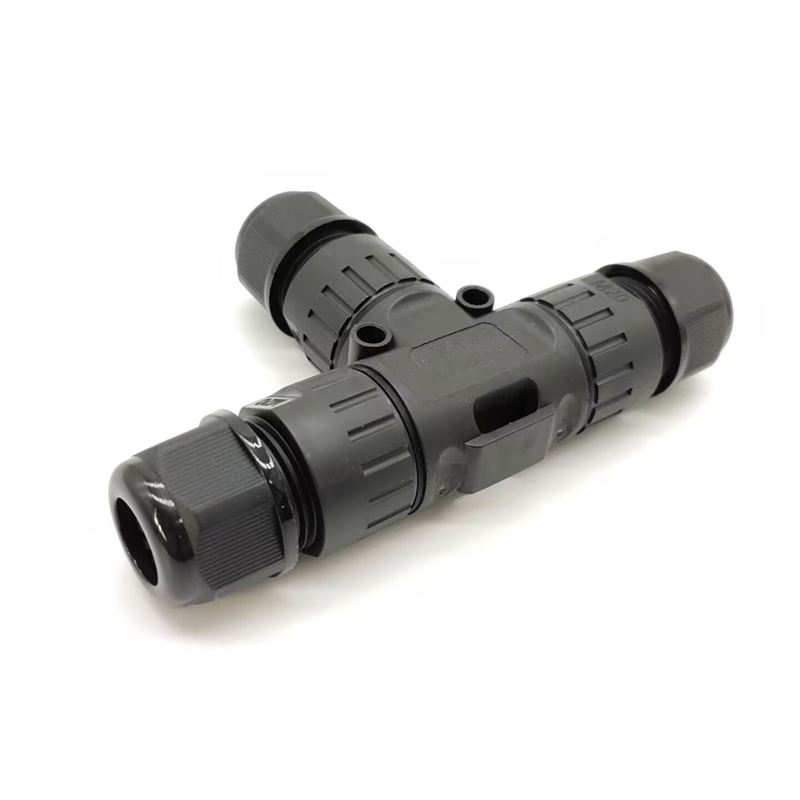 Elecbee M20T 3Pin 450V 16A Outside Lighting Waterproof T Connector