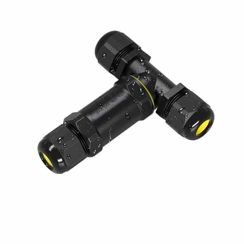 Elecbee M685-T-3P Power Cable Wire T Type Waterproof Connector For Outdoor Lighting