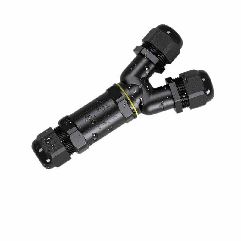 Elecbee M685-Y 450V 24A IP68 3P PA66 Waterproof Connector 9.5Mm Diameter Wire