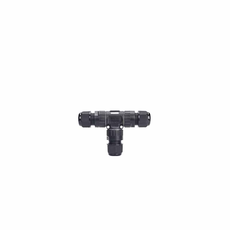 Elecbee Portable EW-M25T-2P IP68 Underwater Outdoor Lighting T Shape Waterproof Connector T Connector
