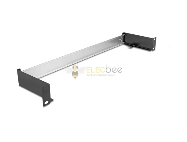 水平または垂直の取付けのためのElecbee 19の′′ DINの柵のパネル1Uの金属の黒