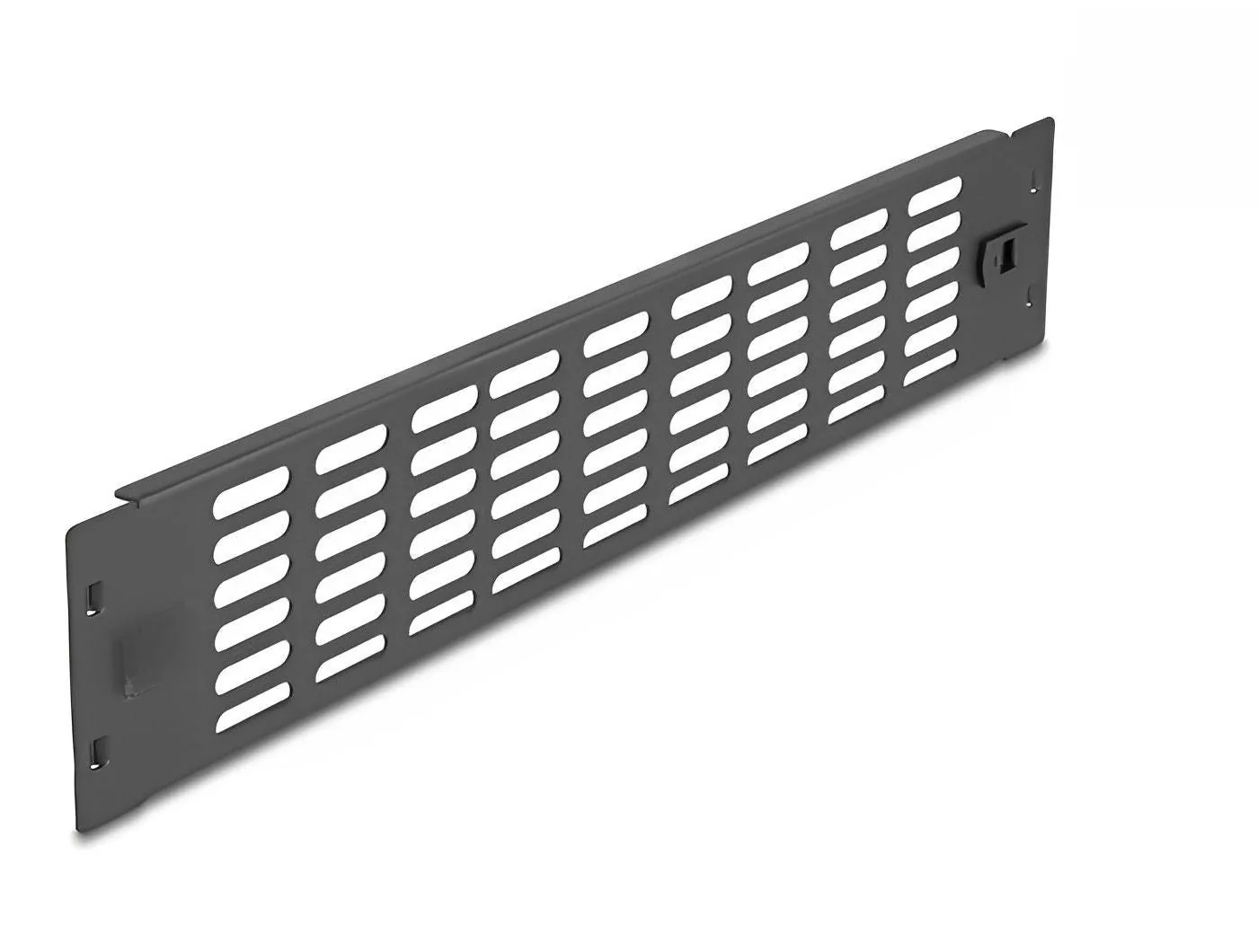 Panneau d'armoire en réseau Elecbee 19 avec fentes de ventilation sans outil 2U noir