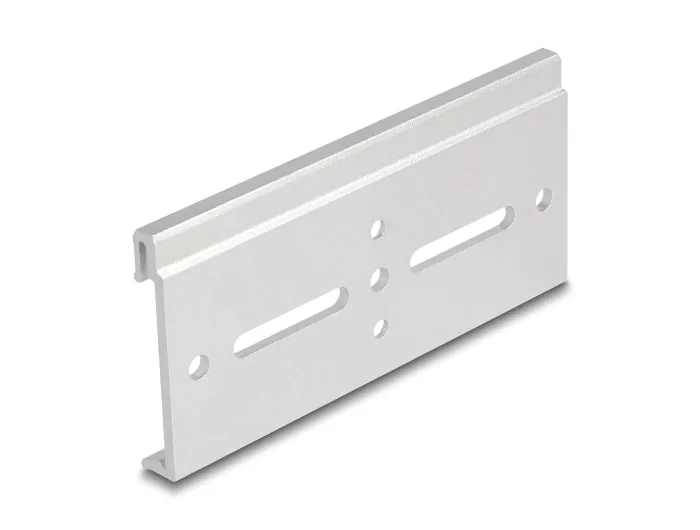 Elecbee Aluminium Mounting Clip for DIN Rail 100.0 x 47.8 mm silver