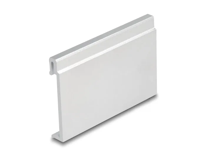 Elecbee Aluminium Mounting Clip for DIN Rail 70.0 x 47.8 mm silver