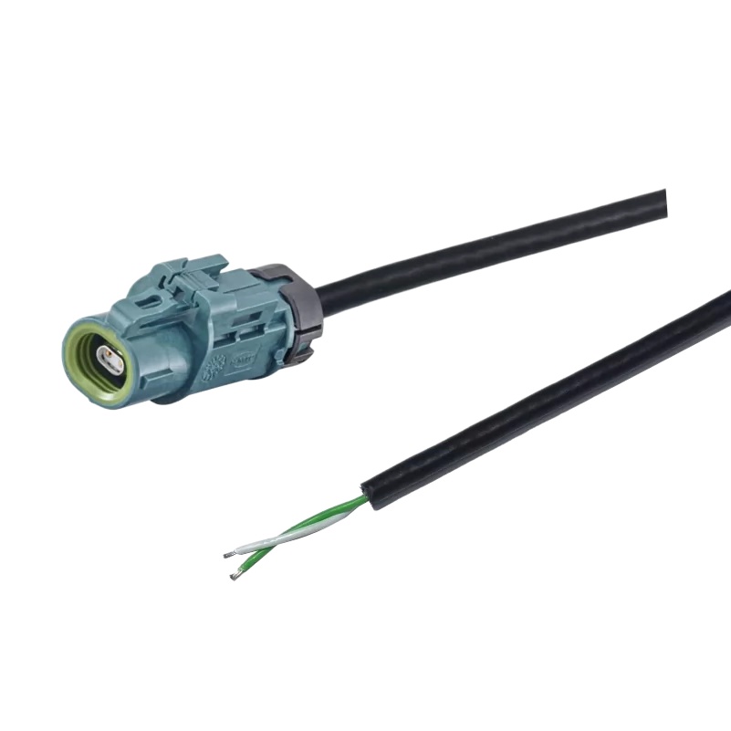 Elecbee Waterproof H-MTD  Jack <span class="highlight">E6K14A</span>-1CAZ5-Z Automotive Ethernet Cable Assembly with 1M GG 2Speed 251 Wire 100Ω Shielded Twisted Pair Single end Cable