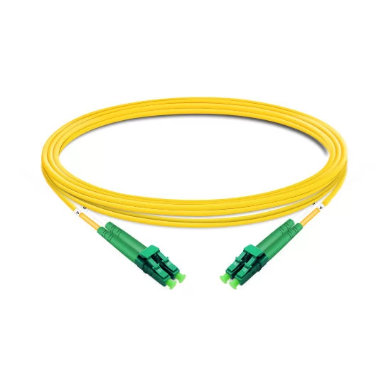 Cable de fibra óptica Elecbee de 3 m (10 pies) dúplex OS2 monomodo LC APC a LC APC PVC (OFNR)