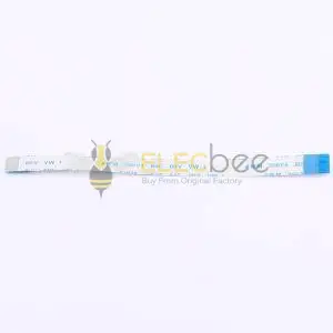 Elecbee cavo FFC, passo 0,5 mm, 12 contatti, lunghezza totale 100 mm, contatti su facce opposte, area di contatto Gold Finger 4 mm, rinforzo 8 mm
