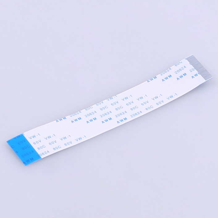 Elecbee FFC Cable 0.5mm Pitch 32 Pin 100mm Length Opposite Side 4mm Exposed Ends 8mm Stiffener Tin Plated