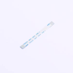Elecbee FFC Cable 0.5mm Pitch - 8 Pin - 50mm Total Length - Same Side - 4mm Gold Finger - 8mm Stiffener