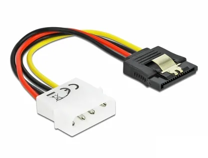 Elecbee Cable Power SATA HDD > 4 pin male with metal clip – straight