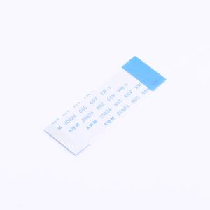 1.0mm Pitch FFC Cable, Opposite Side Contacts, 50mm Total Length, 4mm Exposed Ends, 8mm Stiffener, Tin Plating, 15 Pins