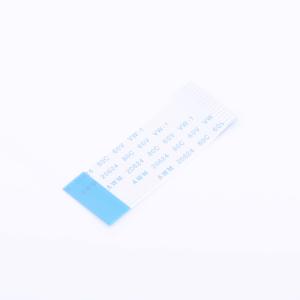 1.0mm Pitch FFC Cable, Opposite Side Contacts, 50mm Total Length, 4mm Exposed Ends, 8mm Stiffener, Tin Plating, 16 Pins
