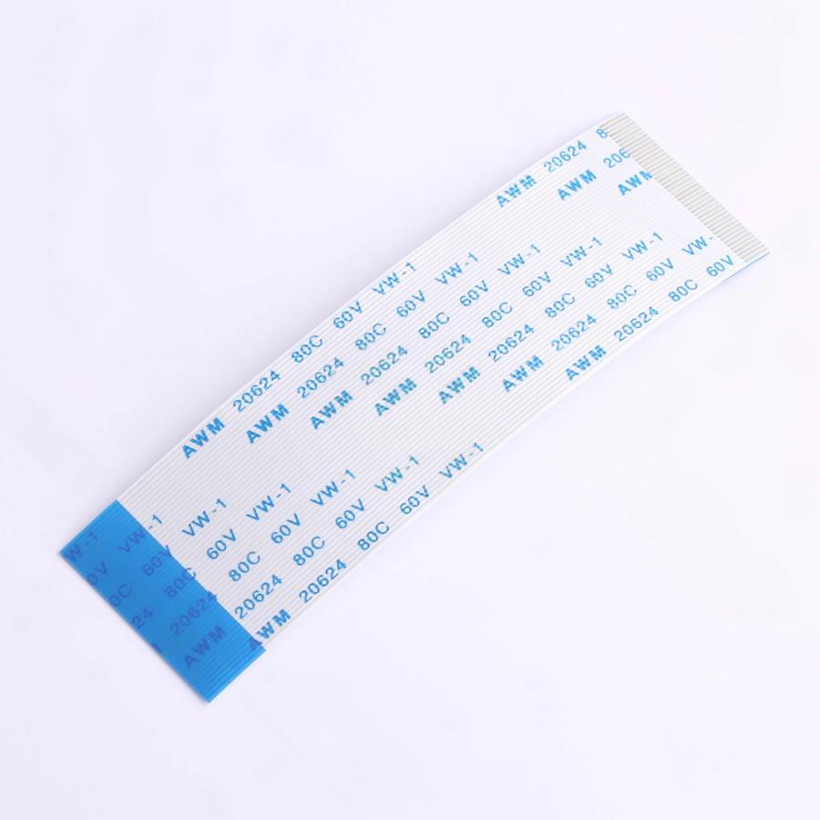 0.5mm Pitch FFC Cable, Gegenüberkontakte, 80mm Gesamtlänge, 4mm exponierte Ende, 8mm Stiffener, Tonverlänger, 45 Pins