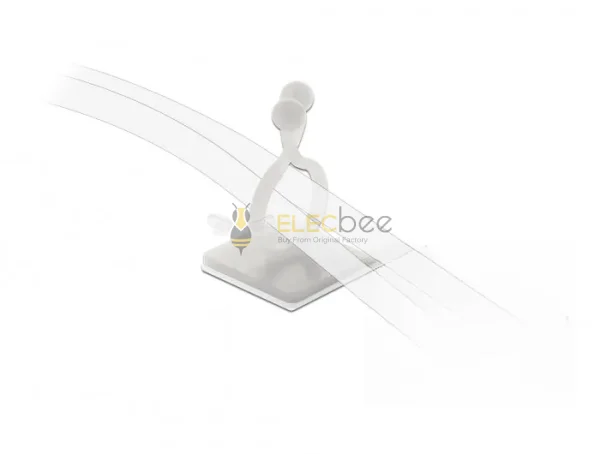 Elecbee Kabelbohrer mit Klebesteckdose, Innen 13,8 mm, natur 10 Stück