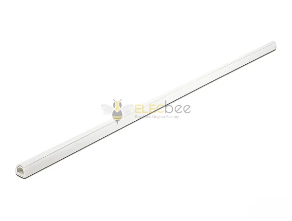 Elecbee Kabel Duct Mini selbstverschließender Selbstklebe 10 x 10 mm - Länge 1 m weiß