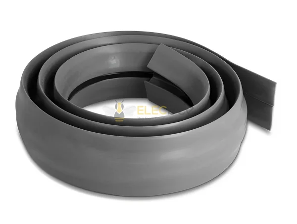 Elecbee Kabel Duct PVC flexibel 50 x 13 mm - Länge 1,5 m grau