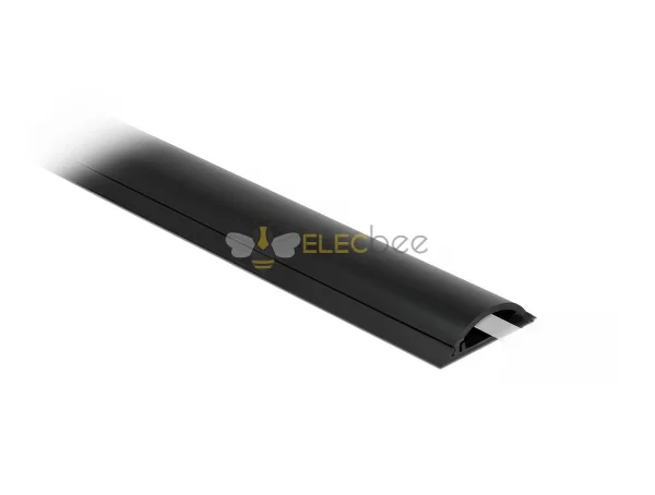 Elecbee Kabel Selbstklebe 30 x 8 mm - Länge 1 m schwarz