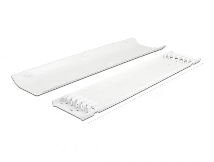 Câble d'électrobec auto-adhésif auto-adhésif avec fixation de câbles 85 x 10 mm - longueur 300 mm 2 pièces blanc