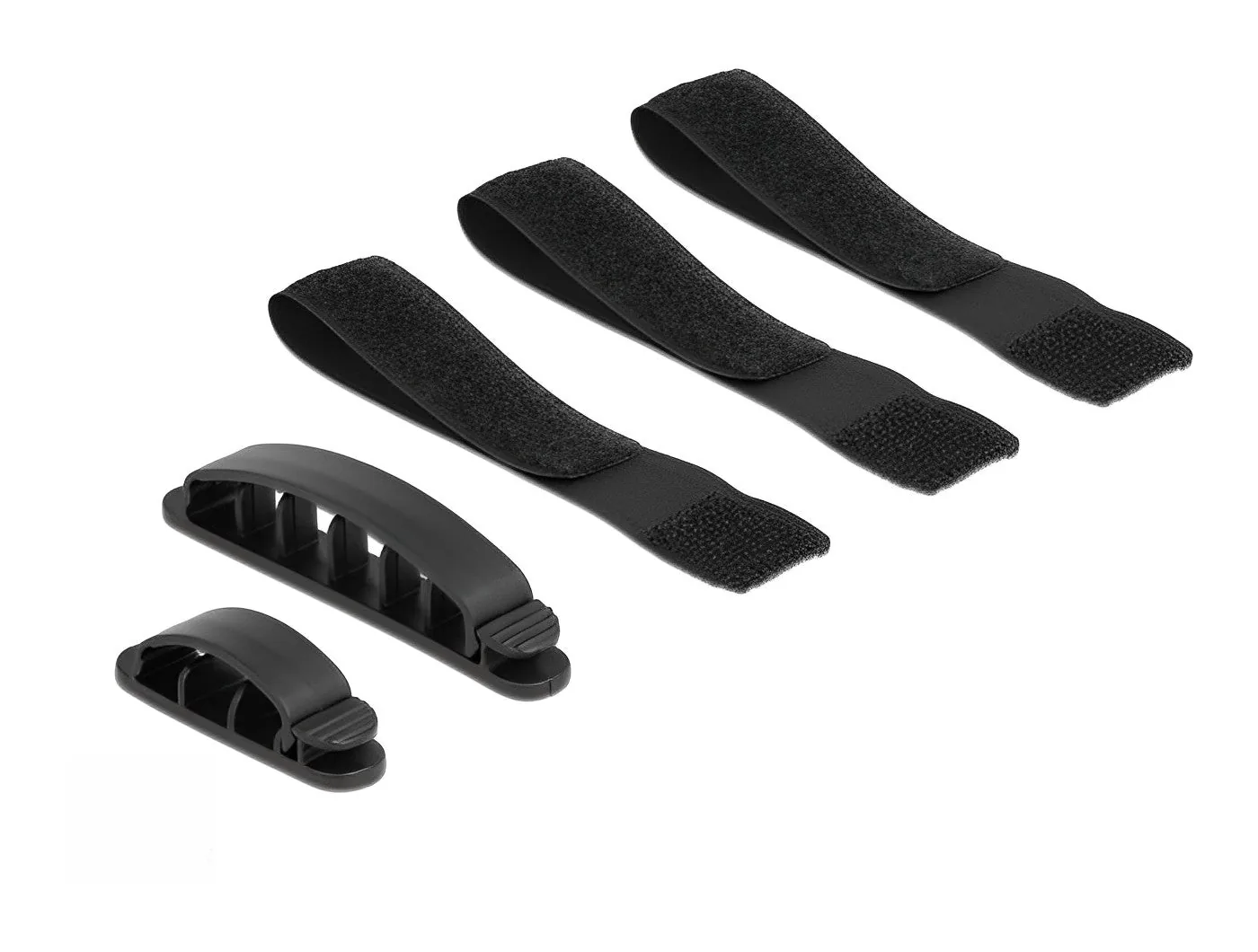 Porte-câbles et ruban adhésif à crochet et ruban adhésif 6 pièces