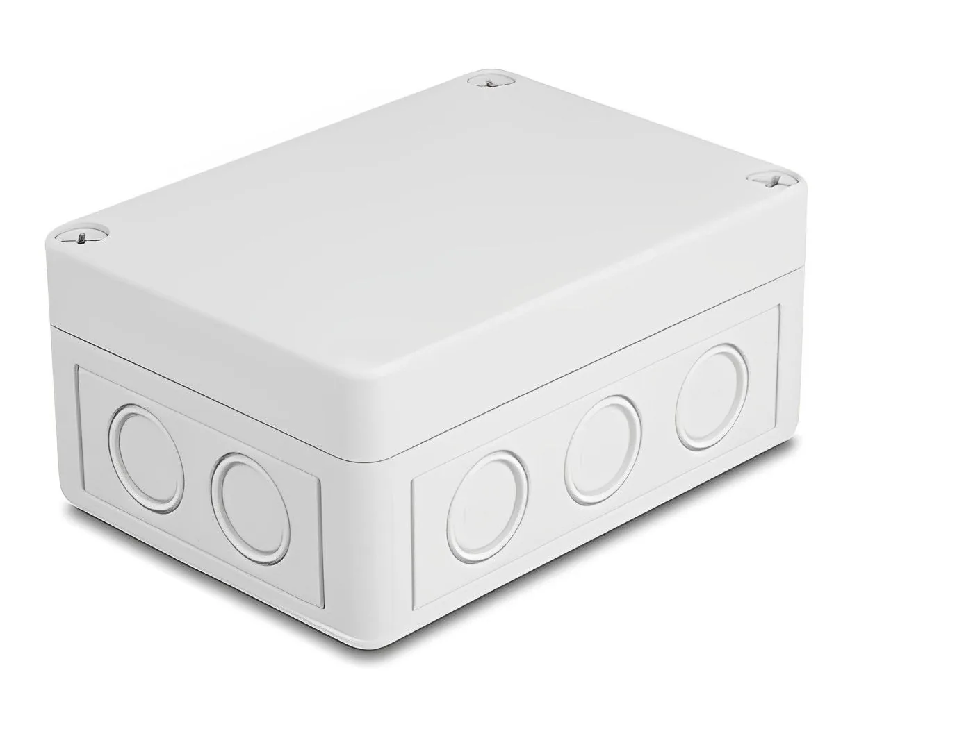 케이블 입구가 있는 Elecbee 설치 하우징 130 x 93 x 57 mm 회색