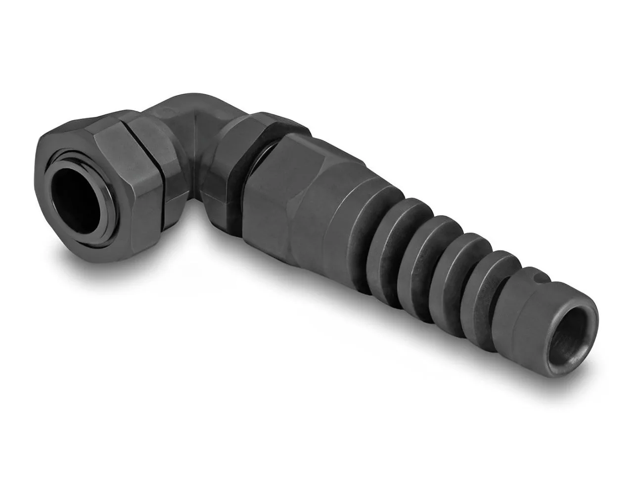 Elecbee Cable Gland with strain relief 90° angled PG7 grey