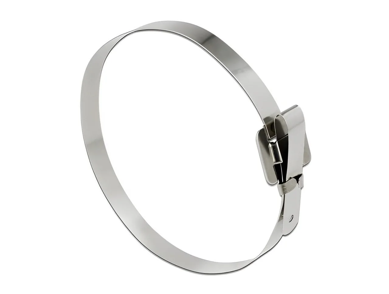 Elecbee Cable tie stainless steel reusable with folding clasp L 150 x W 10 mm 20 pieces