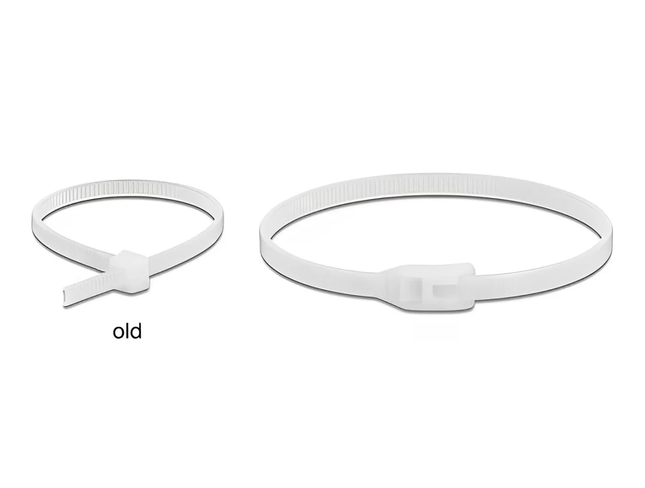 Elecbee Cable tie with flat head L 205 x W 2.5 mm 100 pieces