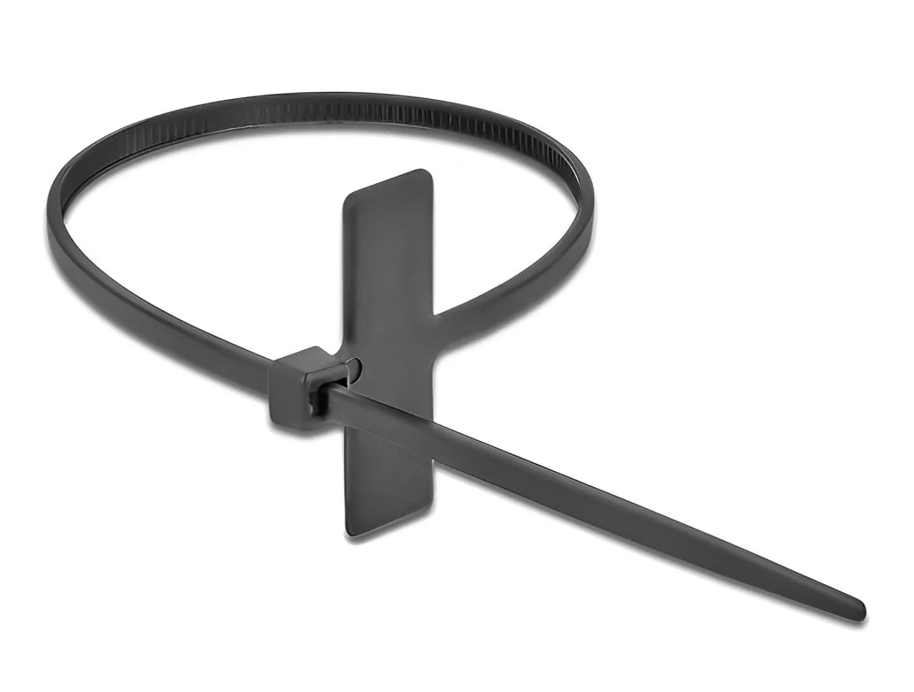 Elecbee Cable Tie with Label Tap L 100 x W 2.5 mm black 10 pieces