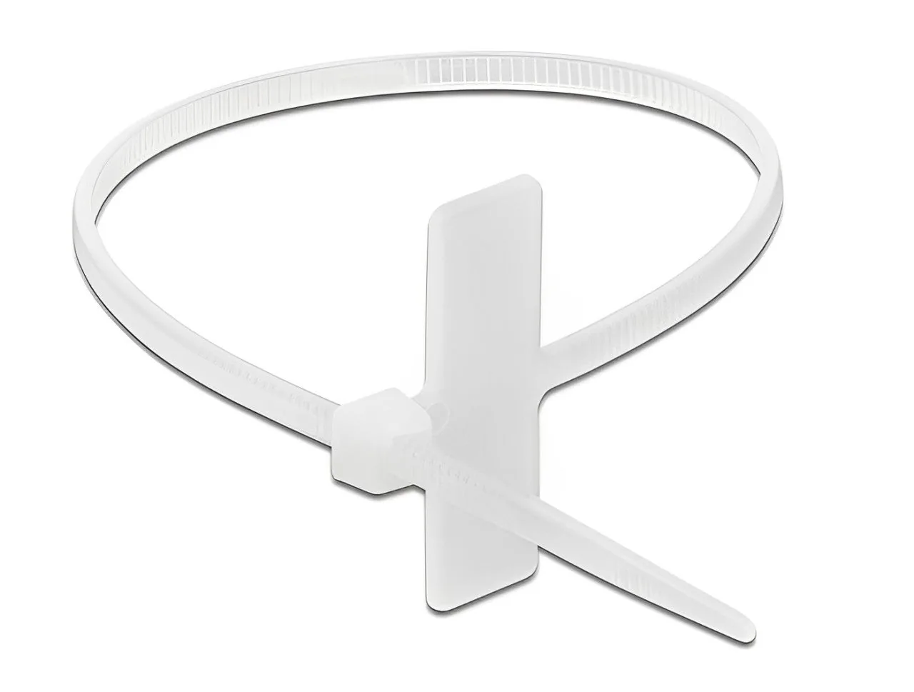 Elecbee Cable Tie with Label Tap L 100 x W 2.5 mm white 10 pieces