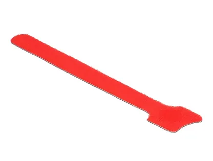 Elecbee Hook-and-loop fasteners L 150 mm x W 12 mm 10 pieces red