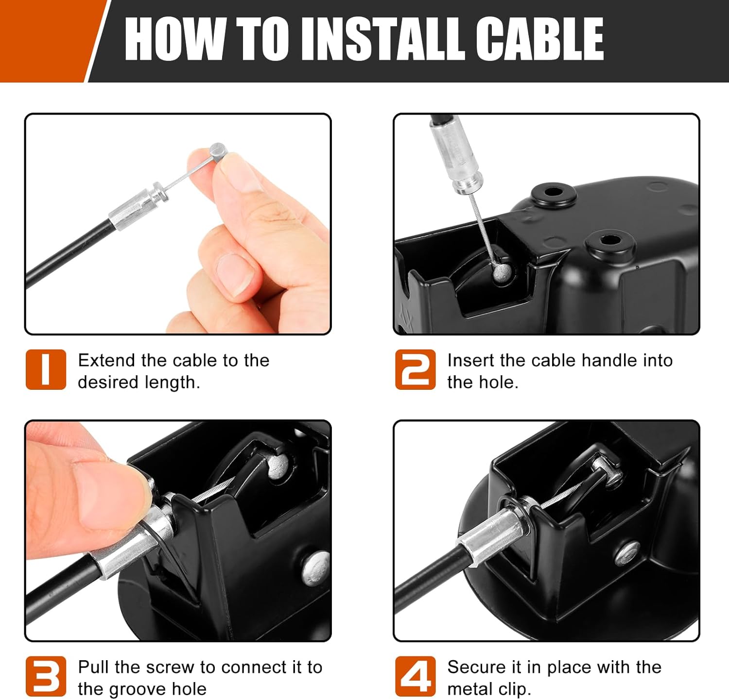 Elecbee Metal Recliner Sofa Handle Replacement Cable Universal Release Lever Pull for Ashley Lazy Boy &amp; Most Brands