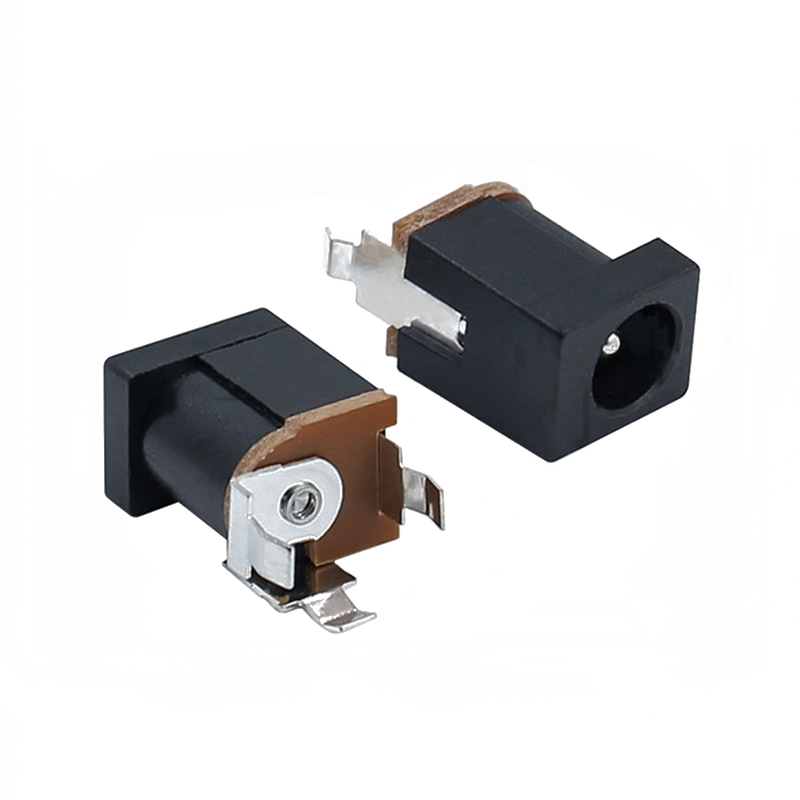 Elecbee 10PCS DC-013 Power Socket Connector Male Through Hole Jack solder Lug 5.5*2.5mm straight Unshiled
