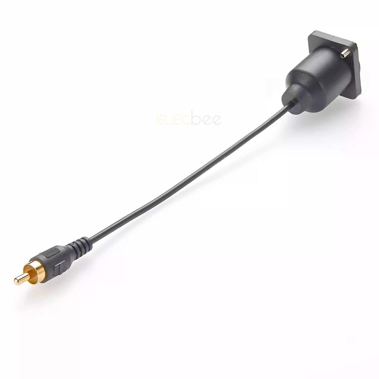 30 Connettori RCA Maschio – Audio, Saldabili, Montaggio A Pannello, Nero E Rosso, Lunghezza 49 Mm, Per Cavi E Riparazioni