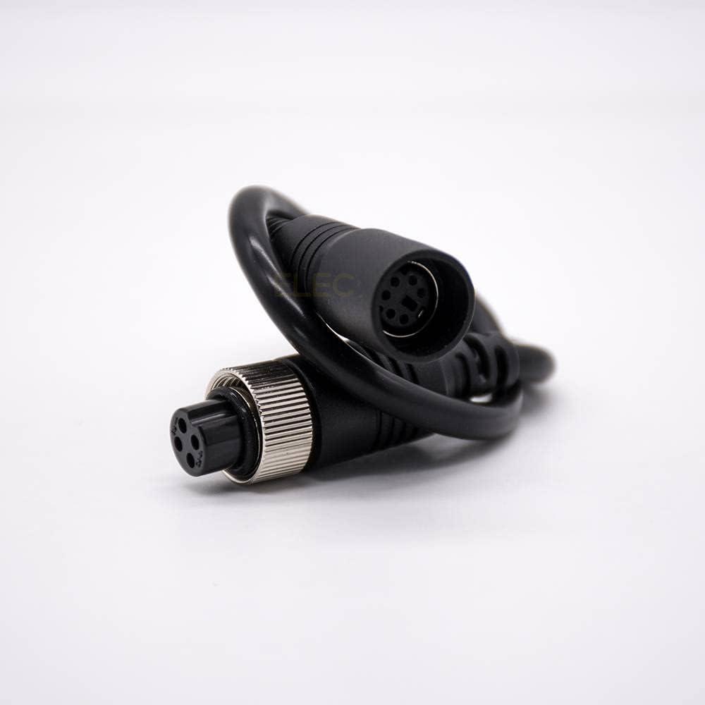 Cavo Circolare MINI DIN 4 Pin GX12 Maschio-femmina – 1 Metro, Robusto E Pronto All’uso