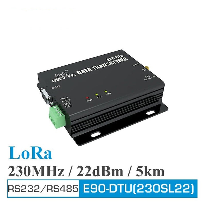 Elecbee E90-DTU(230SL22) SX1262 Lora 230Mhz 22dBm 5Km Range 0.3k~15.6kbps RS232 RS485 Wireless Lora Modem
