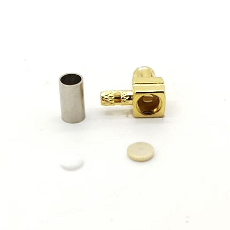 Elecbee Best MCX Connector Crimp Type Angled Plug for Cable RG316