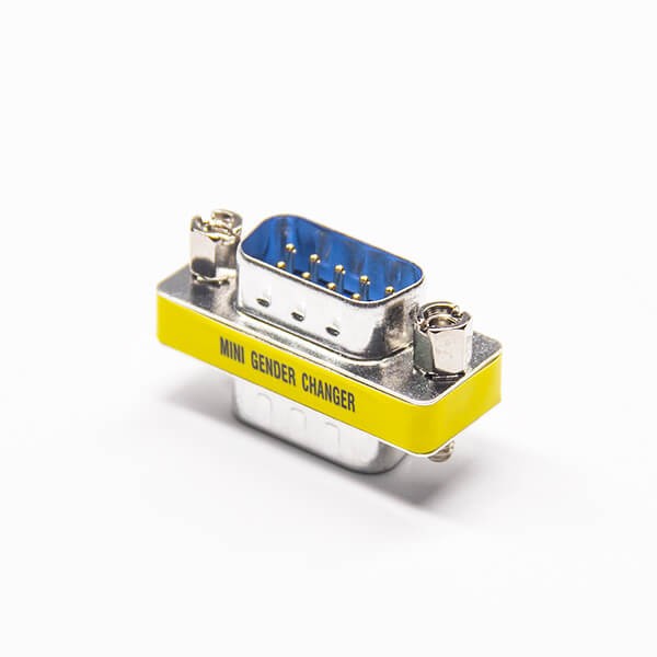 Elecbee DB9 Male To Male Adapter Standard D-Sub 9 Pin Straight Metal