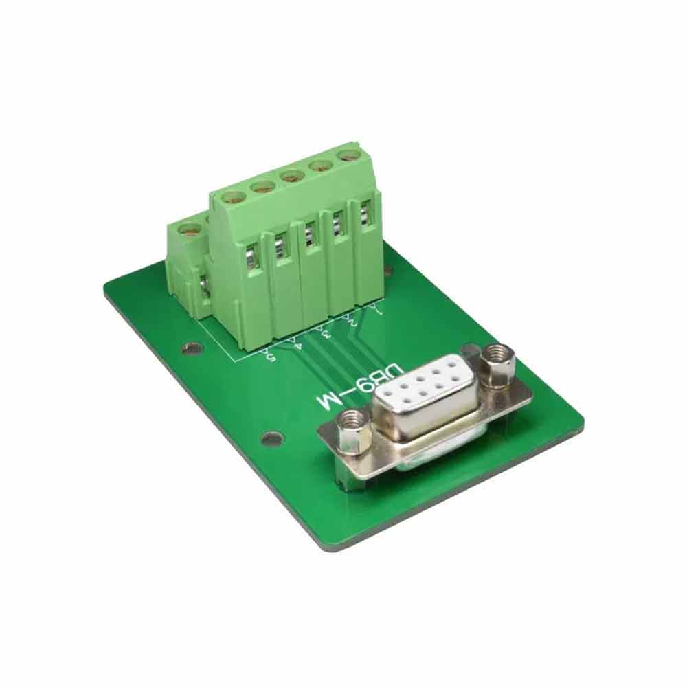 Elecbee Solderless Terminal Block PLC Industrial Automation Components Single Female Head Without Module Rack PCB Module Rack Guide Rail 9 Pin Serial Interface Plug