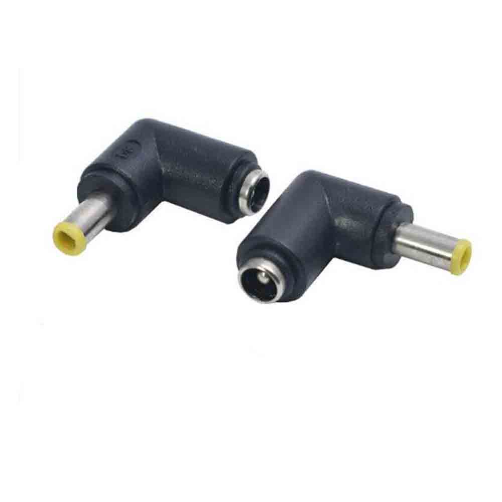 Elecbee DC Power Adapter Plug DC 5.5x2.1mm Jack to 5.0x3.0mm Plug Right Angle Converter