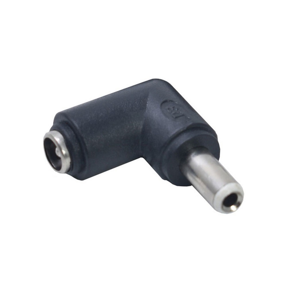 Elecbee DC Power Connector DC 5.5x2.1mm Jack to 5.5x2.5mm white Plug 90 Degrees