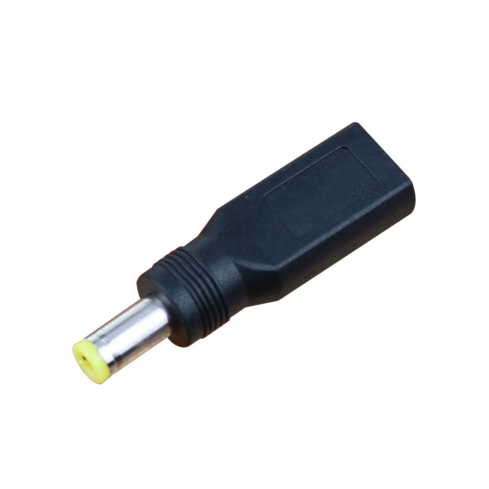 Elecbee DC Power Converter DC 5.5x2.1mm Plug to Type C Jack Straight Coupler