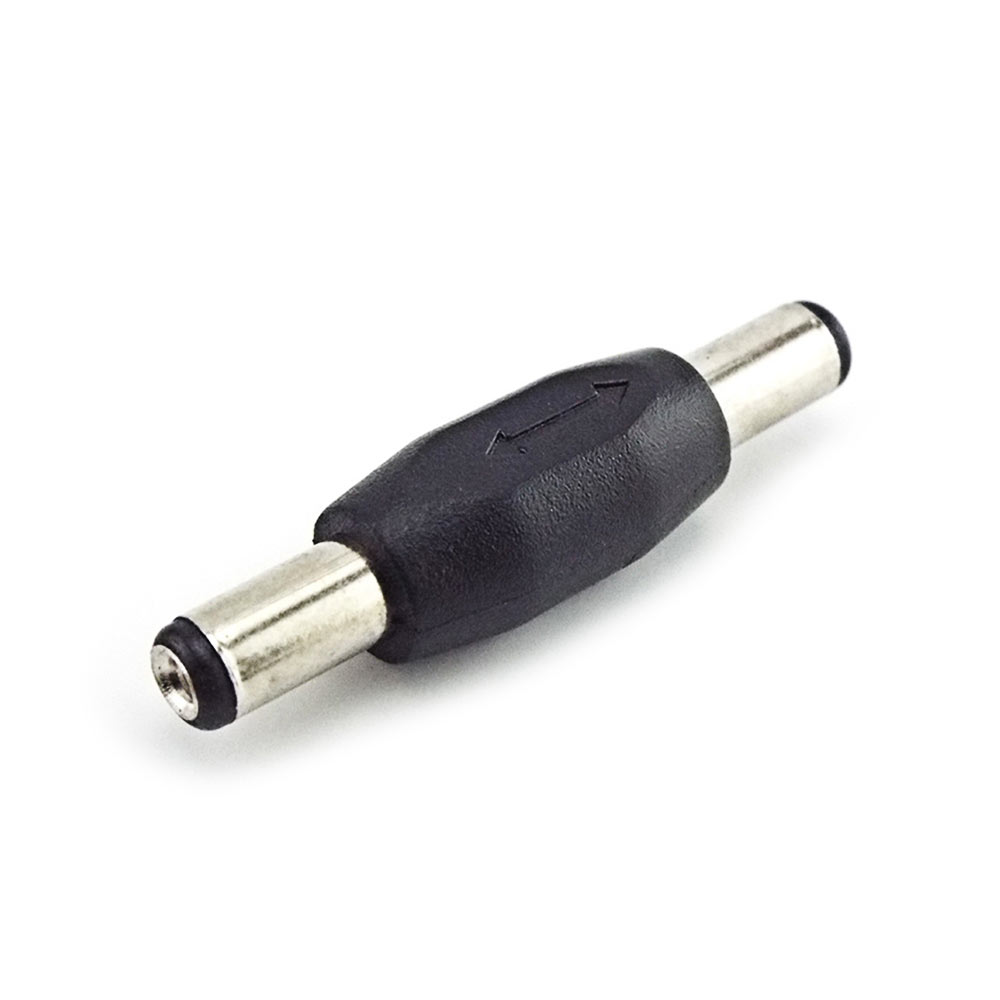 Elecbee Laptop DC Power Connector Adapter DC 5.5x2.1mm Plug to DC 5.5x2.1mm Plug Straight Converter