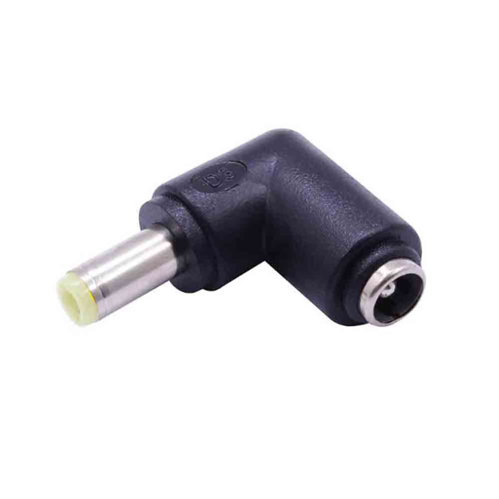 Elecbee Power Adapter Connector DC 5.5x2.1mm Jack to 5.5x2.5mm Plug Right Angle Joint Adapter