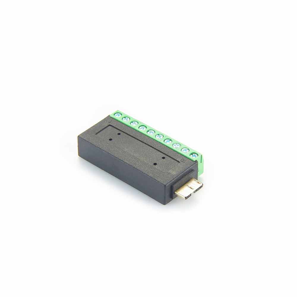 Elecbee Micro USB 3.0 Terminal Block connector Terminal   Straight to Micro USB ,Straight Male
